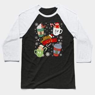 Coffee Lover Merry Christmas Baseball T-Shirt